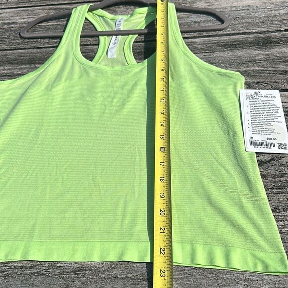 Lululemon Swiftly Tech Racerback Tank Top 2.0 Race Length neo mint NWT size 10 - Picture 5 of 7